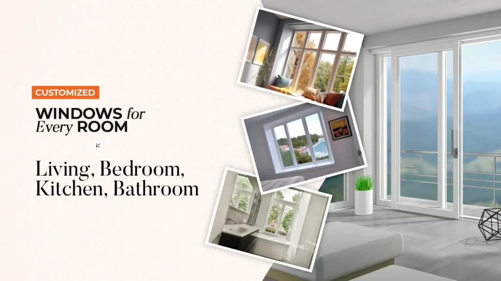 Customized uPVC windows for living, bedroom, kitchen, and bathroom by Magwin – Best uPVC window manufacturer in Uttarakhand