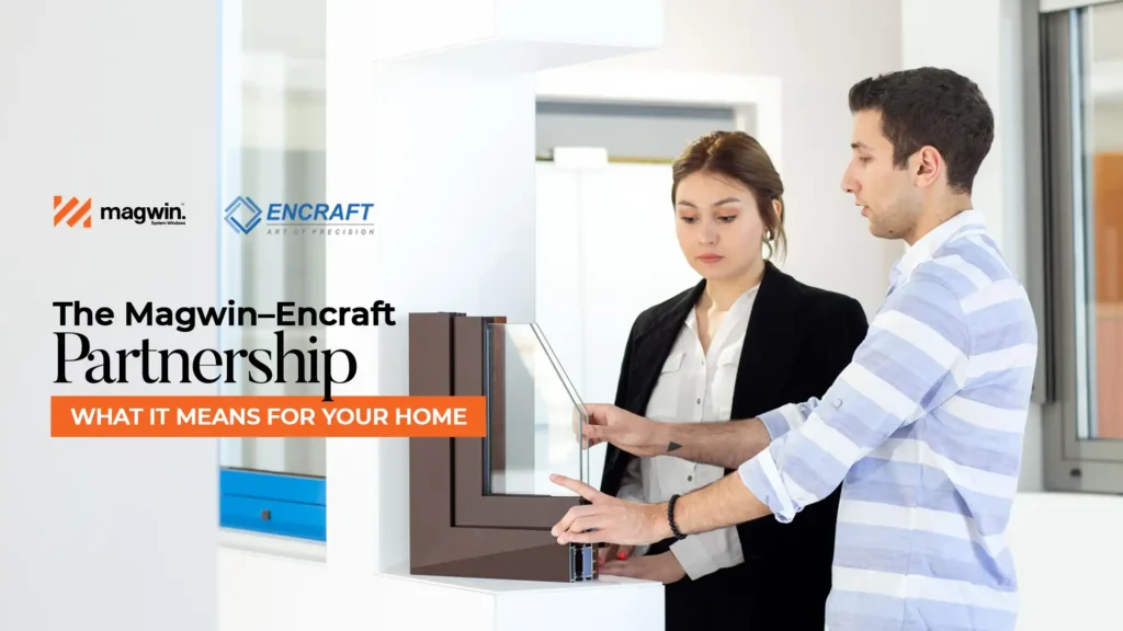 Magwin team showcasing uPVC window solution as an Authorized Encraft uPVC Fabricator in collaboration with Encraft
