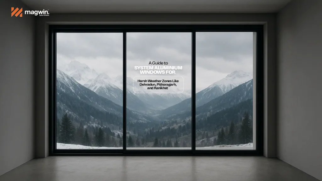 Durable System Aluminium Windows Uttarakhand for homes in Dehradun, Pithoragarh, and Ranikhet designed to withstand harsh weather