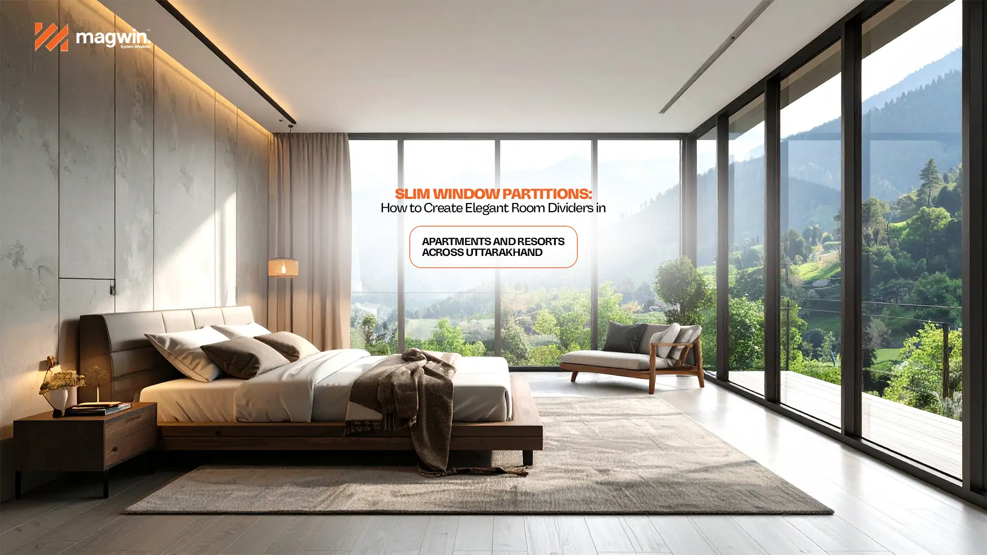 Stylish Slim Window Partitions in Uttarakhand by Magwin