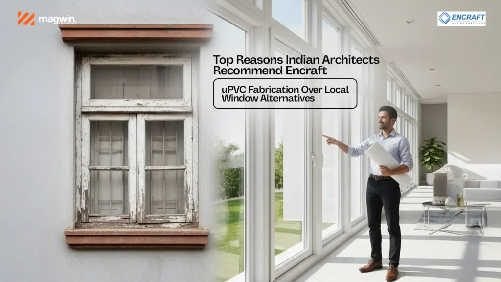 Professional Encraft uPVC Fabricator in India offering durable, modern, and energy-efficient window solutions recommended by architects