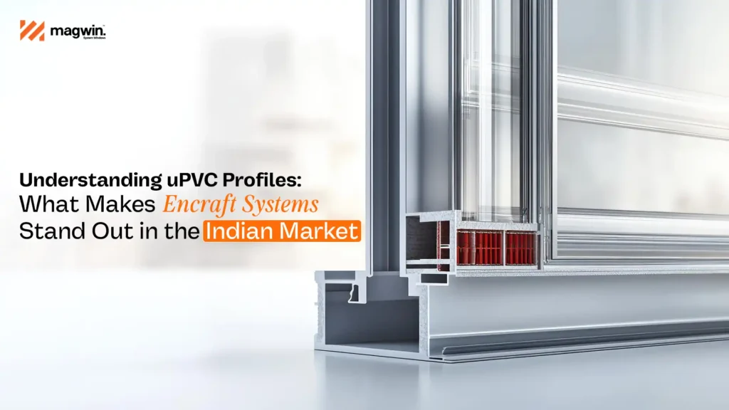 Close-up of Encraft uPVC profiles in India showcasing precision engineering, strength, and insulation performance
