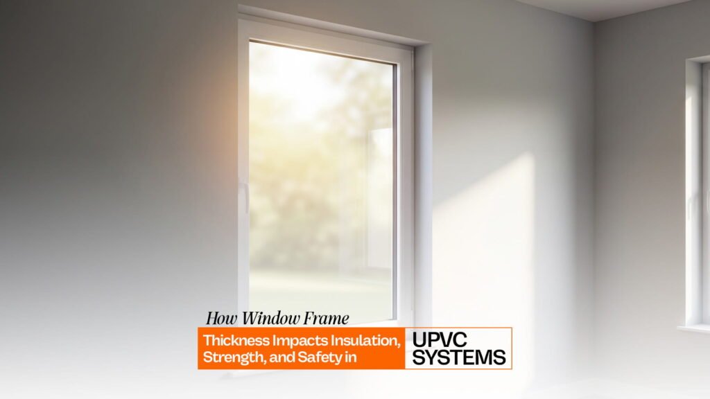uPVC window frame thickness India – strong insulated window design with proper profile thickness