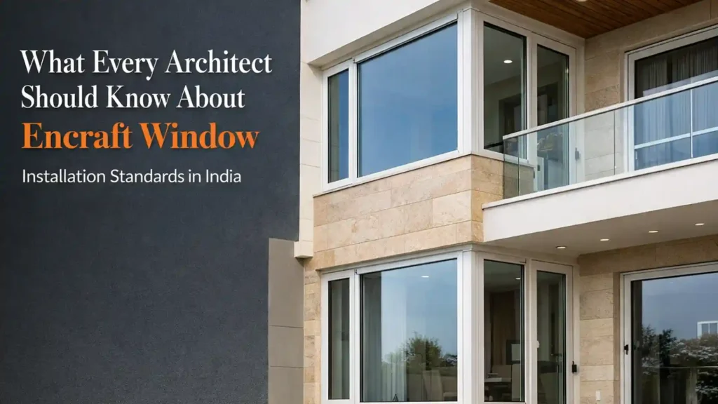 Encraft window installation India showcasing professionally installed modern windows in a contemporary residential building