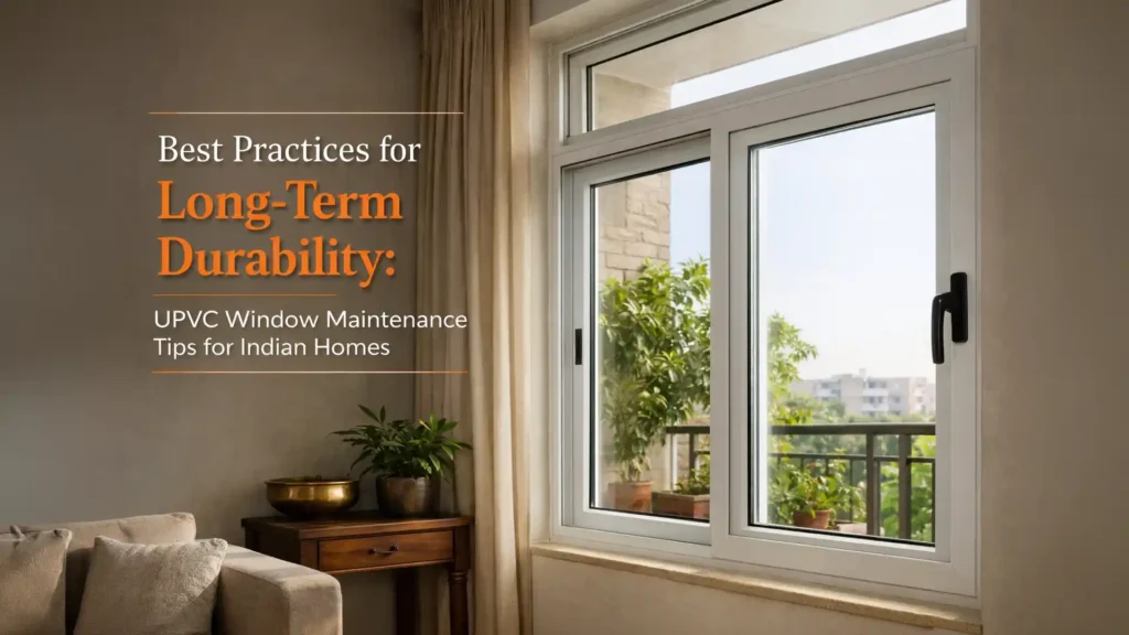 uPVC Window Maintenance Tips India for long-term durability in Indian homes with proper cleaning and care