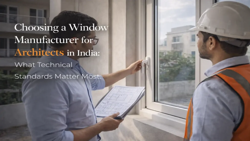 Professional consultation with a Window Manufacturer for Architects India ensuring quality standards, durability, and precise installation