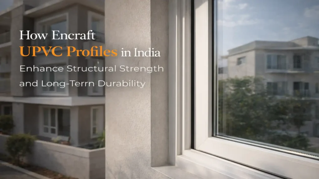 Encraft uPVC Profiles India used in modern windows for enhanced structural strength and long-term durability