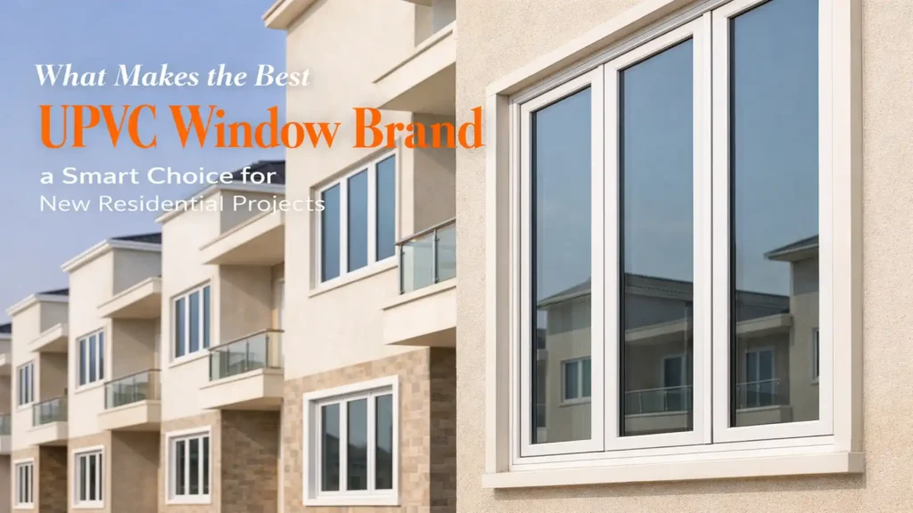 Modern residential building featuring premium Best uPVC Window Brand in Rudrapur for durability, insulation, and stylish home design