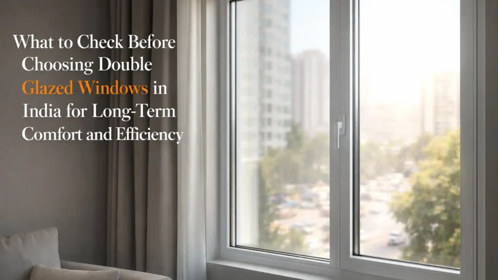 What to Check Before Choosing Double Glazed Windows in India for Long-Term Comfort and Efficiency