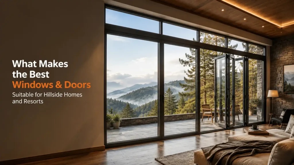 Best Windows and Doors in Ranikhet designed for hillside homes and resorts with panoramic mountain views, insulation, and modern comfort