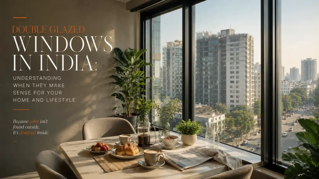 Double Glazed Windows India offering superior thermal insulation, soundproofing, energy efficiency, and modern aesthetics for urban homes
