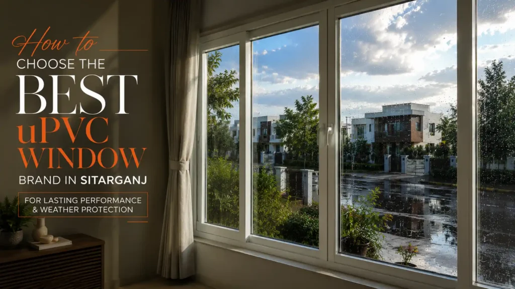 Best uPVC Window Brand in Sitarganj offering durable weather-resistant windows for enhanced insulation, energy efficiency, and home comfort